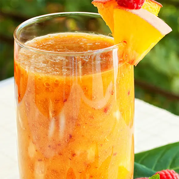 Raspberry Nectarine Banana Smoothie