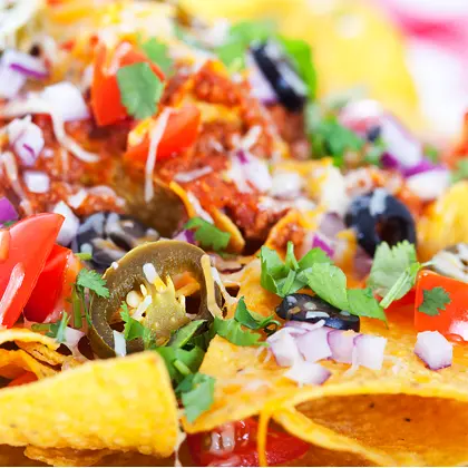 Taco Chips with all the Fixins
