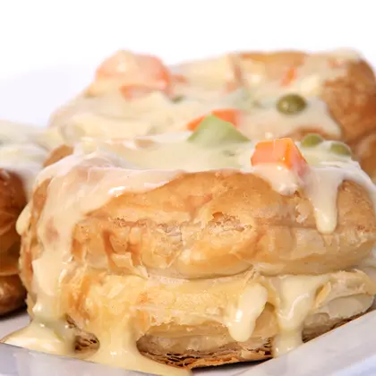Chicken and Vegetable Vol-au-Vents