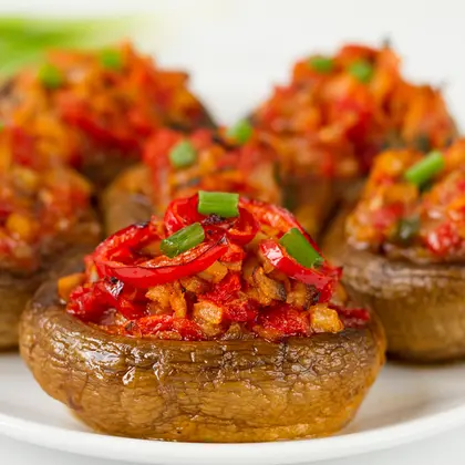 Vegetarian Stuffed Mushrooms