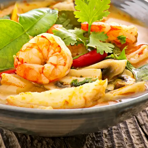 Spicy Tom Yum with Prawns