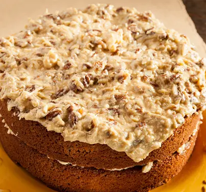 German Chocolate Cake With Coconut Pecan Frosting