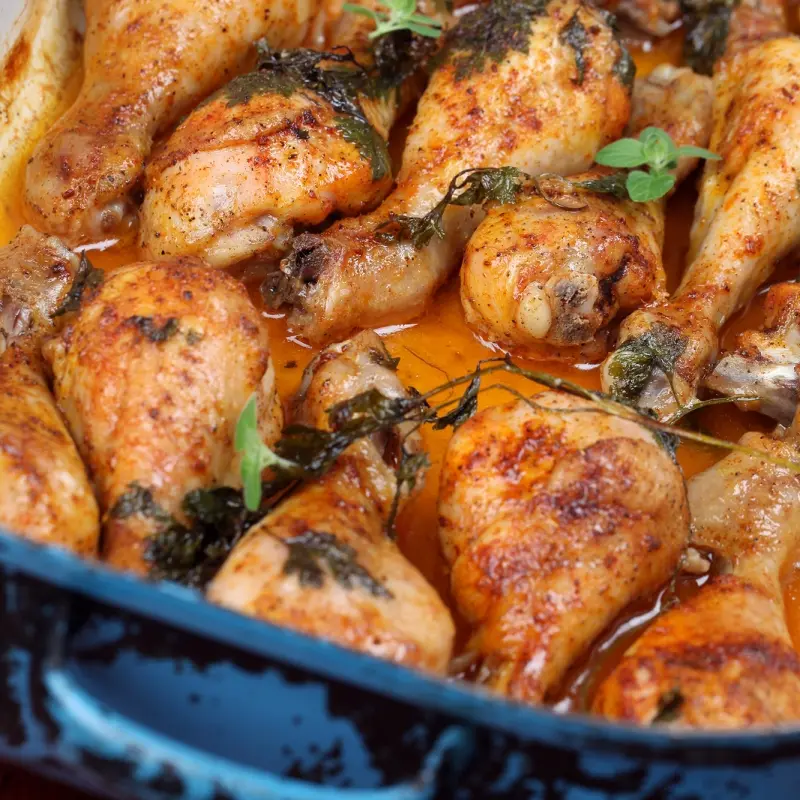 Baked Chicken Legs with Spicy Rub