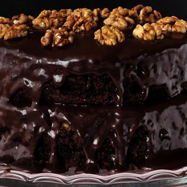 Double-Chocolate Ganache Cake