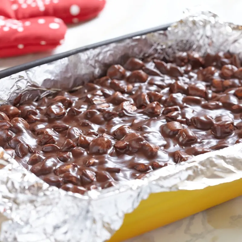 Easy Rocky Road Fudge