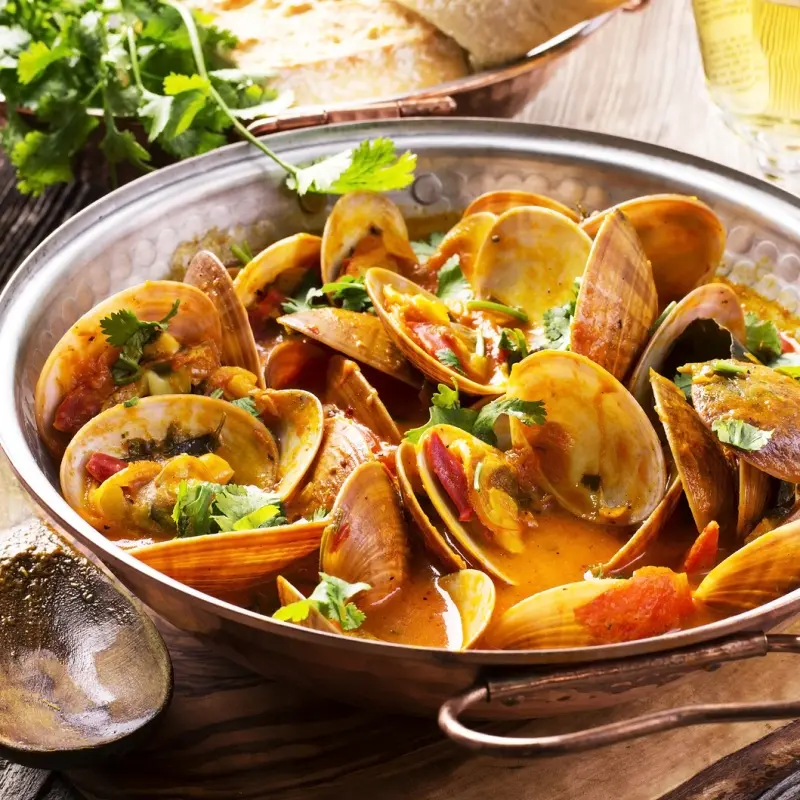 Italian Tomato Sauce Clams