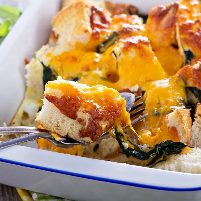 Spinach Bread and Cheese