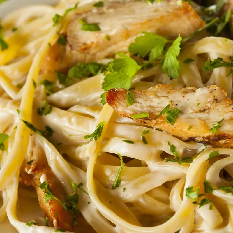 Easy Chicken Fettucini Pasta