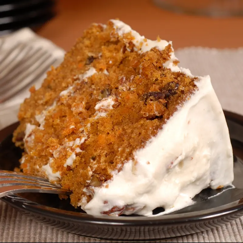 Carrot Cake With White Chocolate Frosting