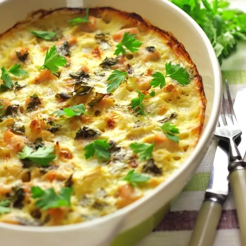 Creamy Chicken Cauliflower Casserole