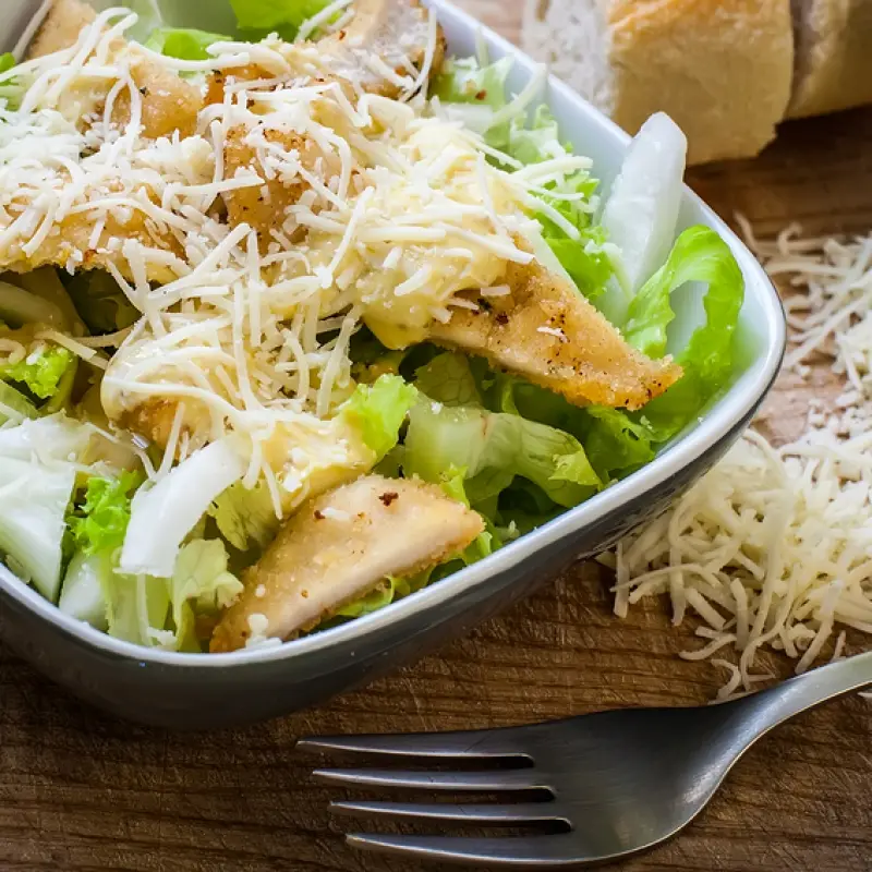 Baked Chicken Caesar Salad