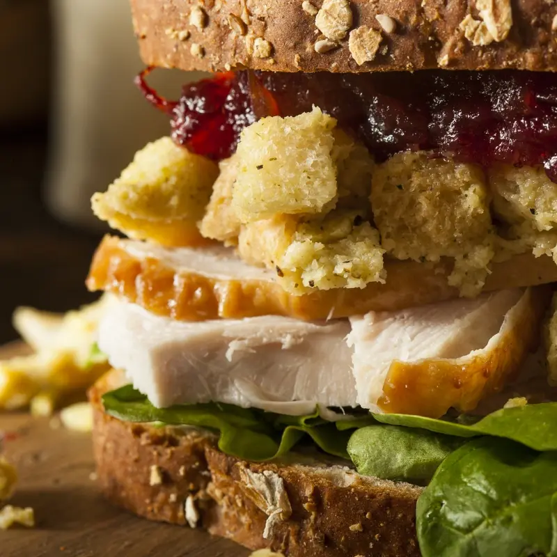 Fully Loaded Leftover Turkey Sandwiches