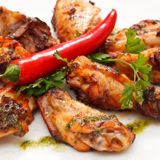 Simple Spicy Grilled Chicken Wings
