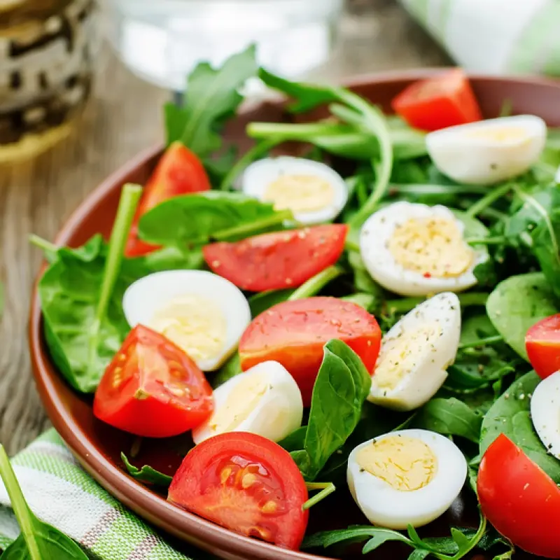 Baby Spinach and Egg Salad