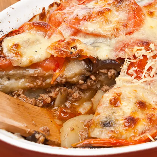Cheesy Beef and Potato Casserole.