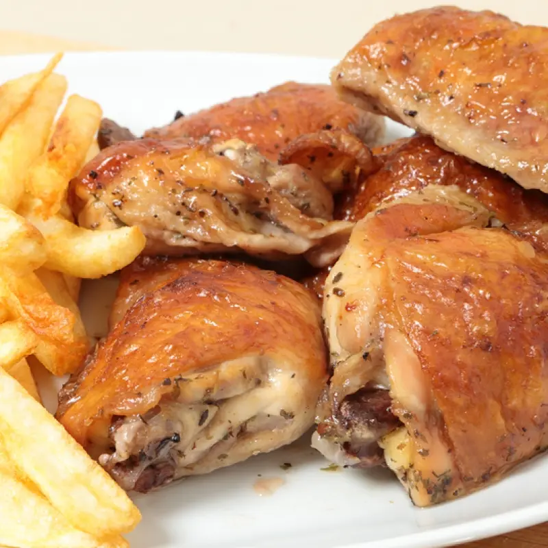 Roasted Crispy Chicken Thighs