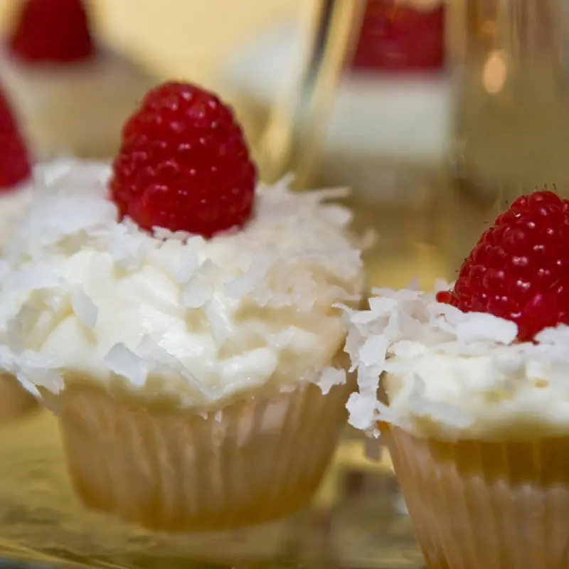 Coconut Cupcakes and Fluffy Frosting