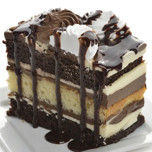 White and Dark Chocolate Layered Cake
