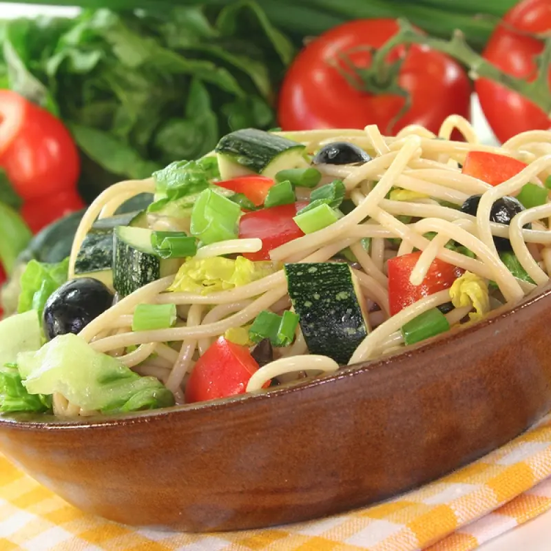 Spaghetti Summer Zucchini Salad
