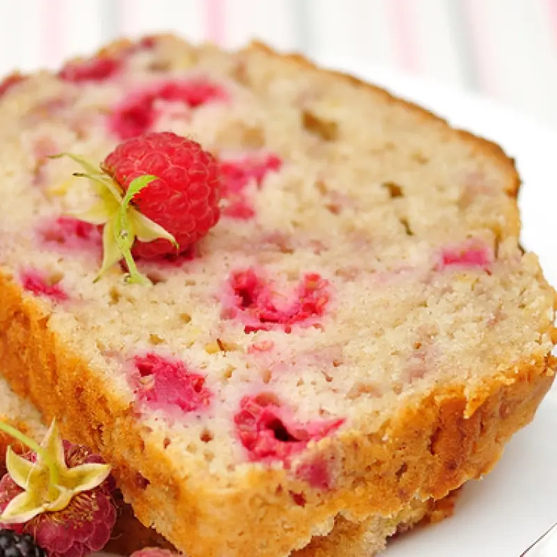 Lemony Raspberry Loaf