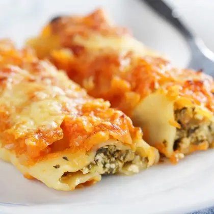 Spinach and Ricotta Canneloni