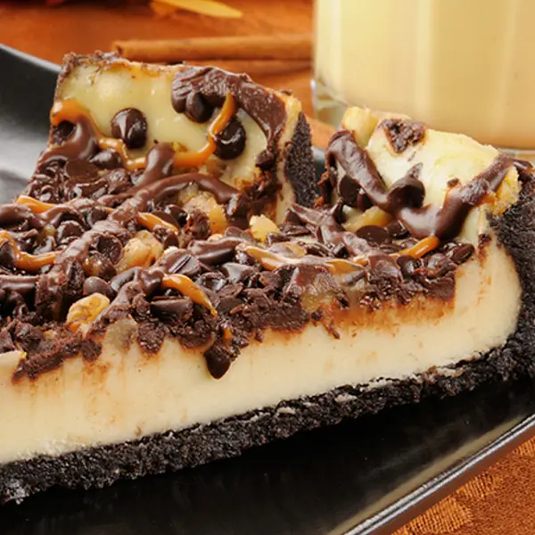 Turtle Cheesecake with Caramel and Chocolate